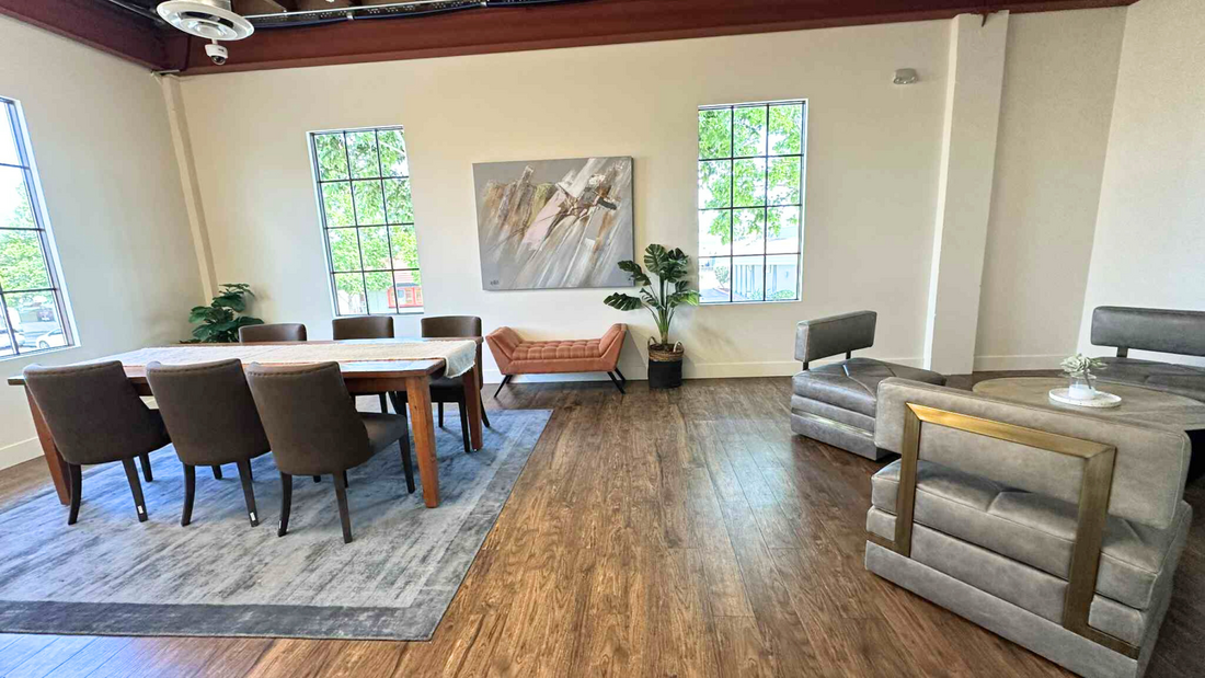 Dining area setup